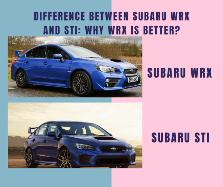 Difference between Subaru WRX and STI Why WRX is better