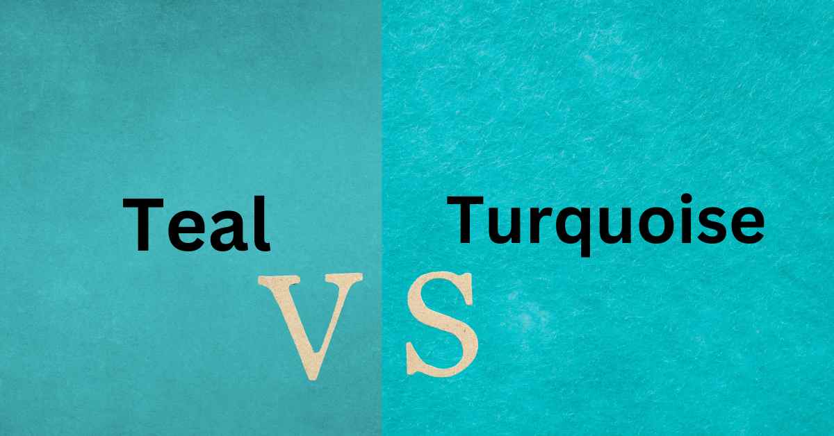 Difference between Teal and Turquoise